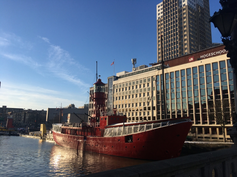 You can find ships not only in Europort but also in the city centre